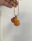 No. 73 Montana Agate | Carved Daruma