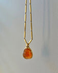 No. 73 Montana Agate | Carved Daruma