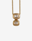 Hinged Diamond Block Necklace