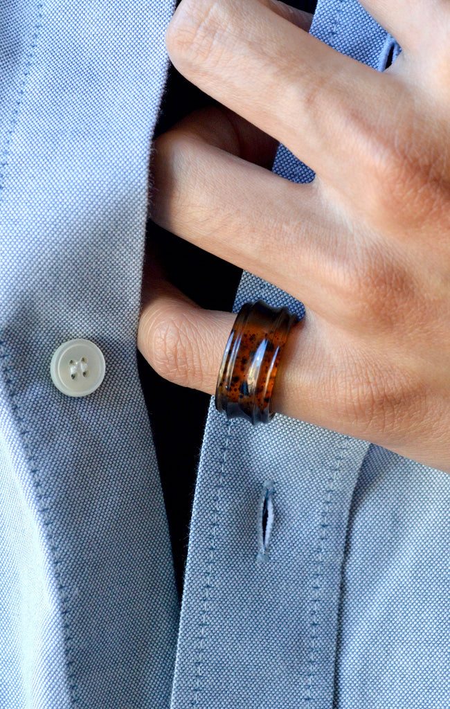 Tortoise Shell Agate Archer Band