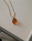 No. 73 Montana Agate | Carved Daruma