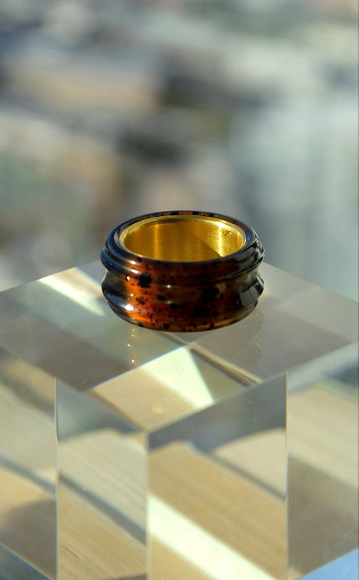 Tortoise Shell Agate Archer Band