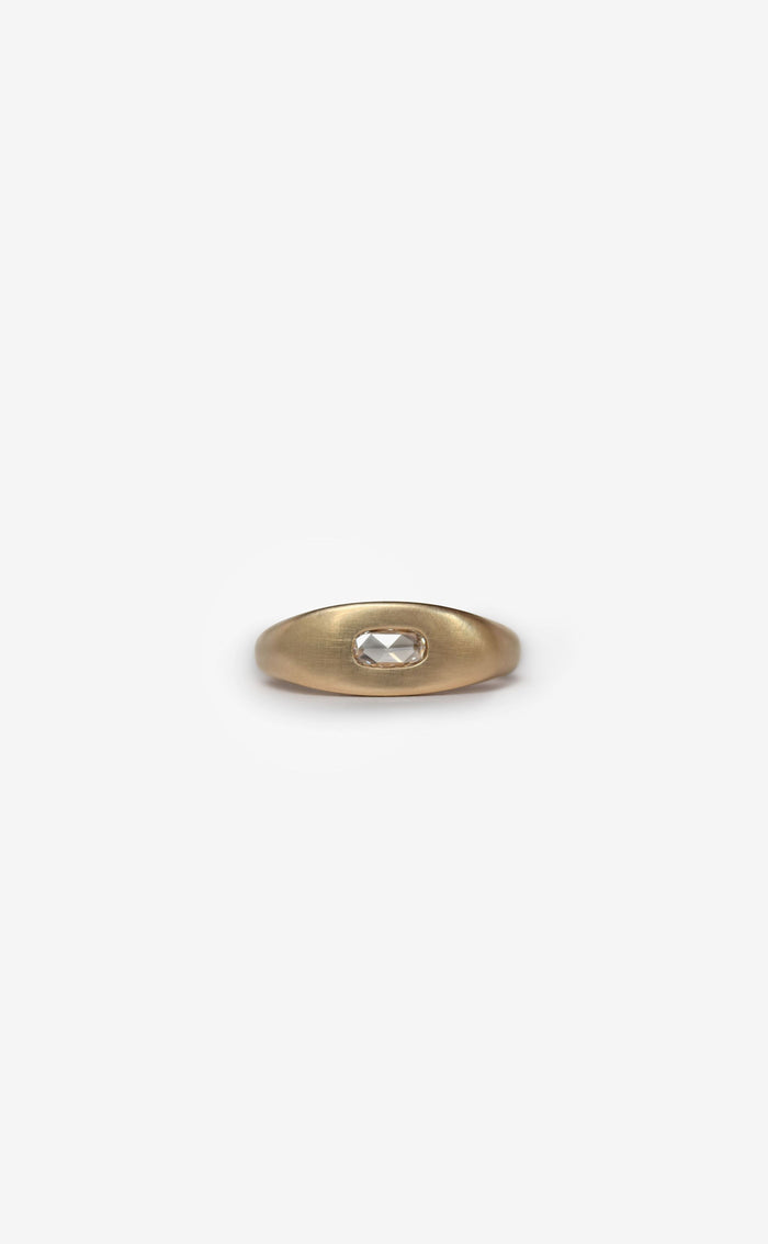 Cushion Rose Cut Diamond | 0.18 ct | Slab Ring