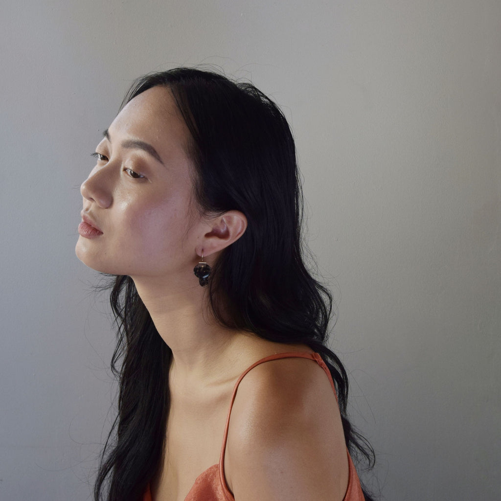 layered lingzhi | kiku earrings | Marfa Agate